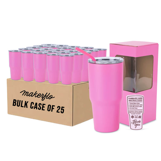 bulk 30oz tumbler, pink