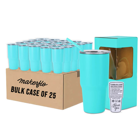 bulk 30oz tumbler, teal 