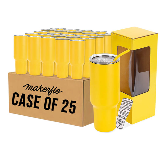 bulk 40oz tumbler, yellow