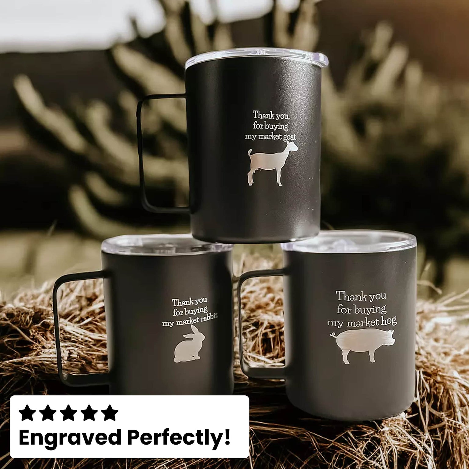 coffee mugs customized with laser engraving, review by customer