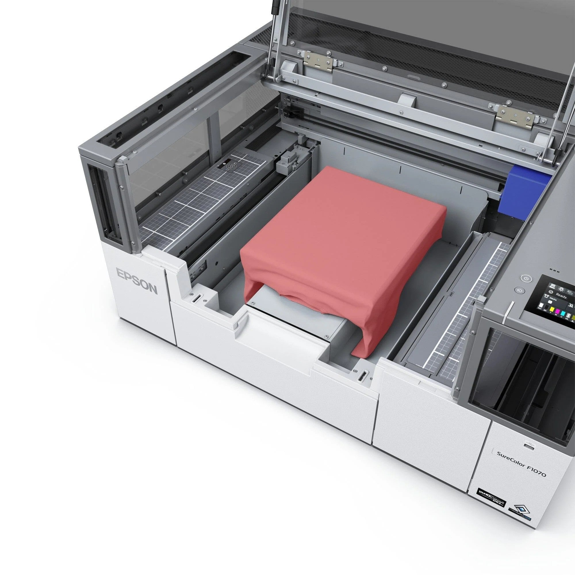 f1070 with pink garment ready for printing