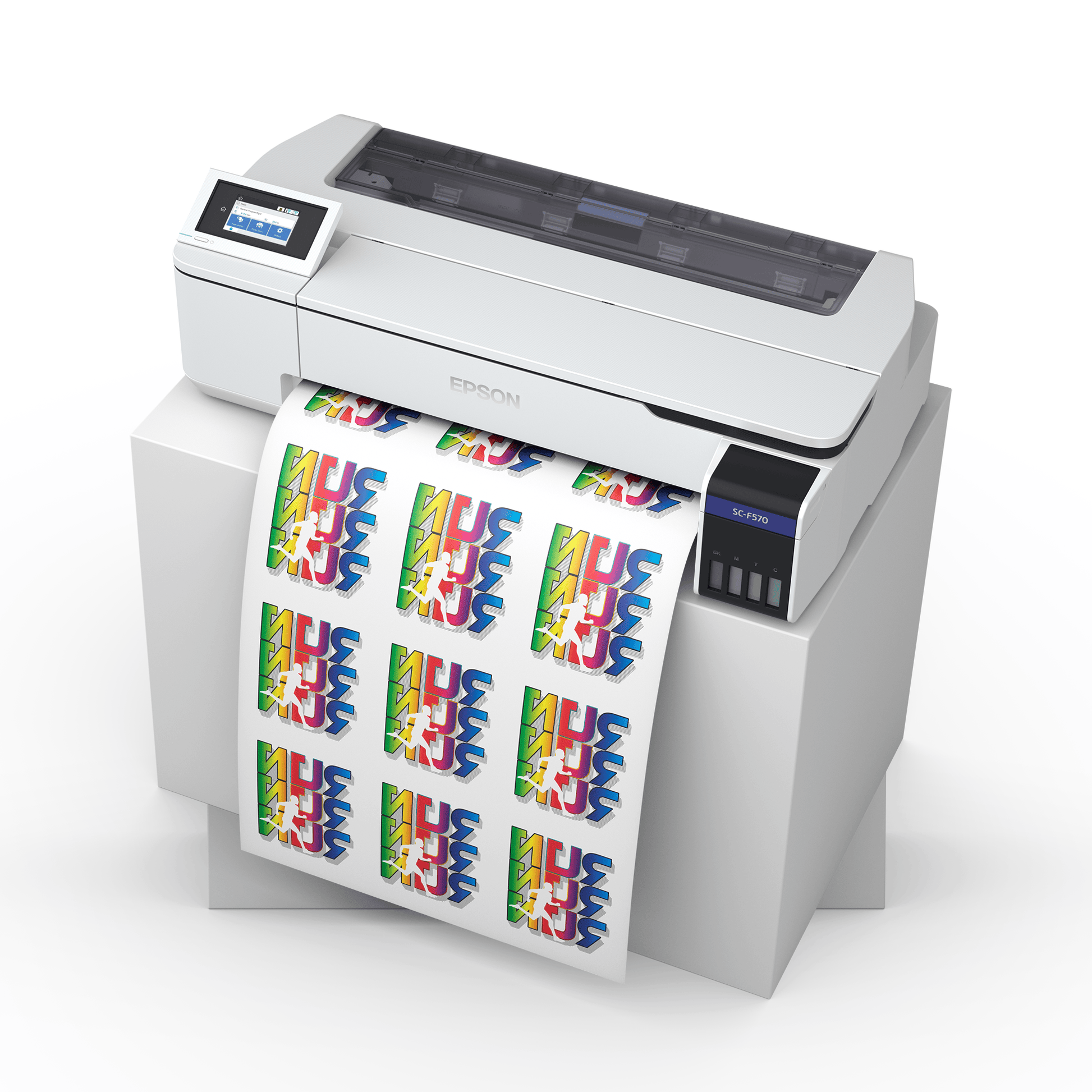 epson f570 on stand printing on to sublimation paper roll