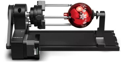 xtool rotary attachment with christmas ball