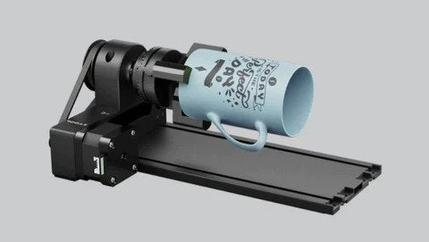 rotary engraver with mug attached
