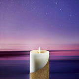 handmade candle with glitter