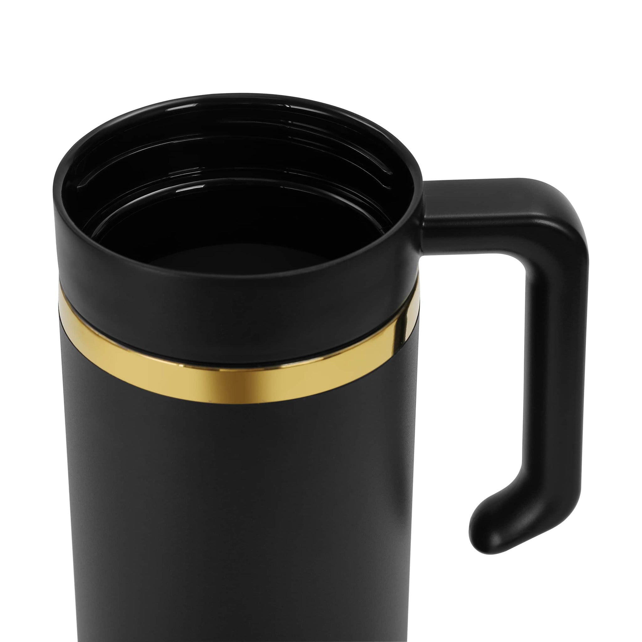 gold plate tumbler with handle, no lid
