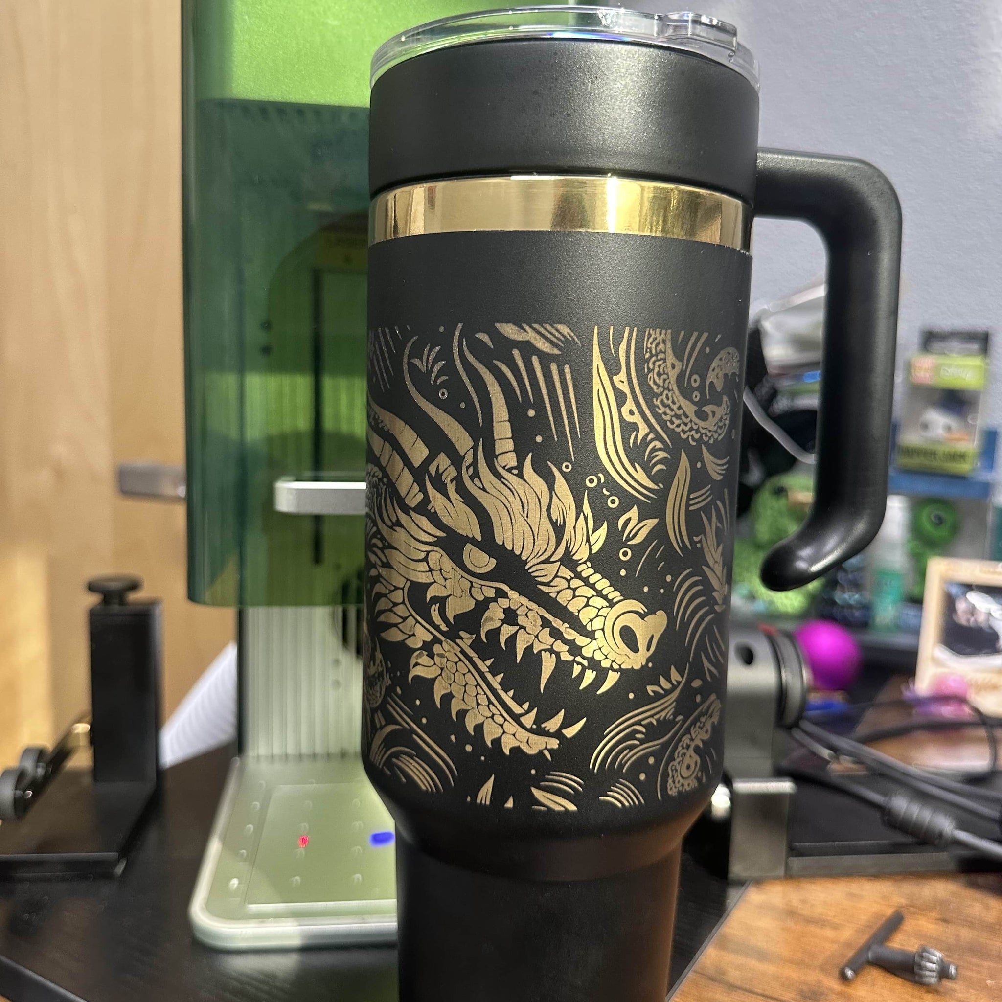 customized gold plate tumbler