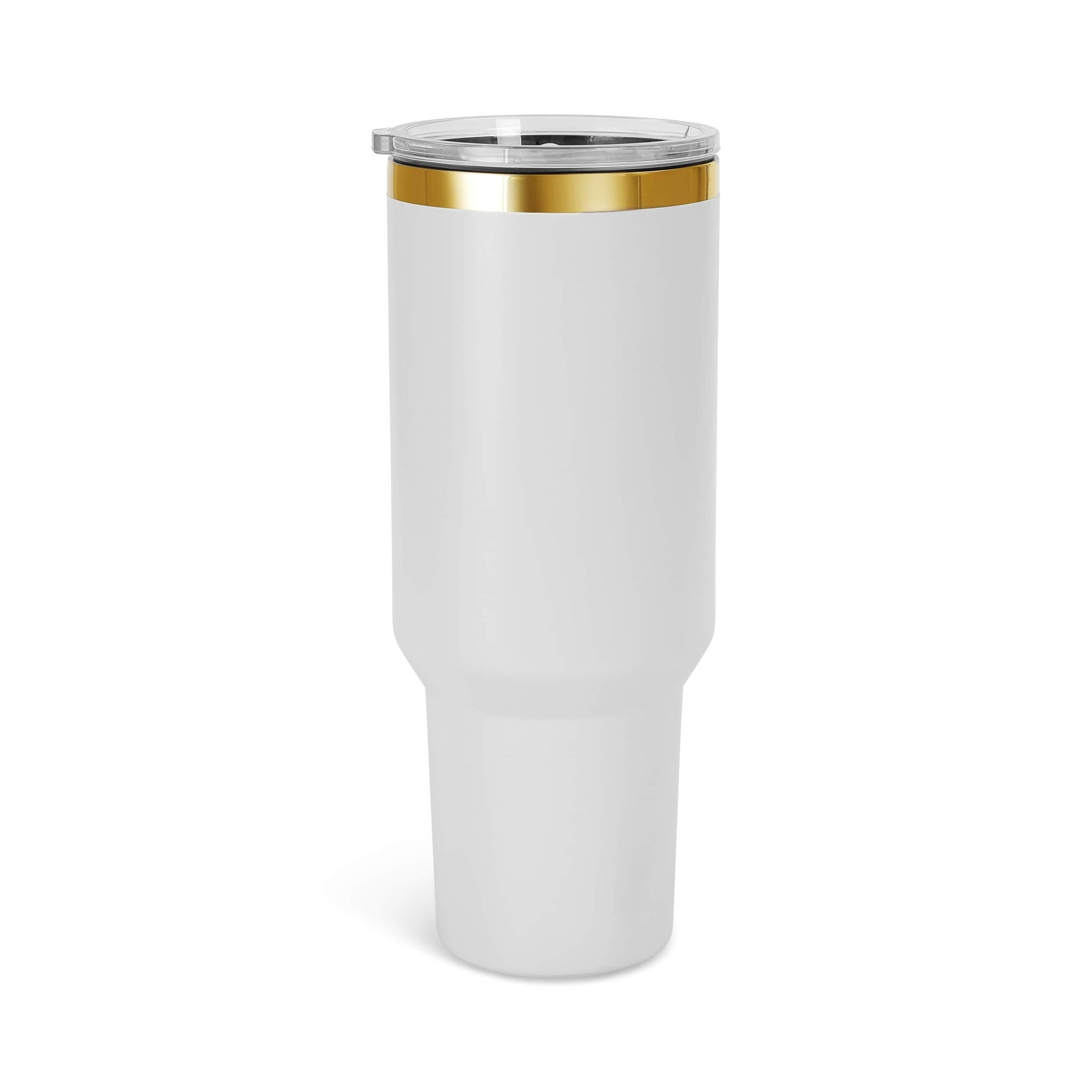 white gold-plated tumbler