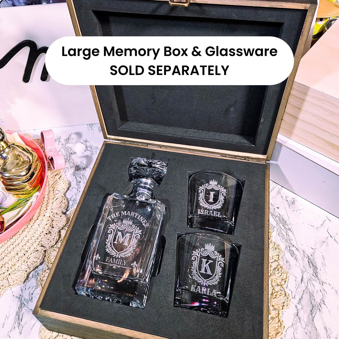 Decanter Box Foam Set Large