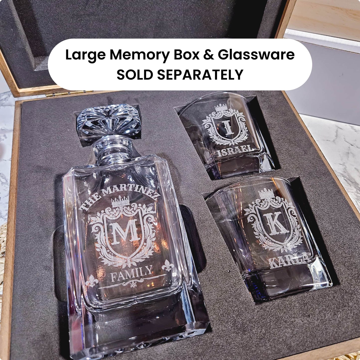 Decanter Box Foam Set Large