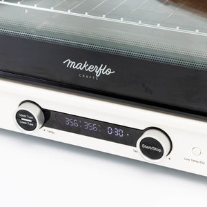 oven, temperature dial and timer