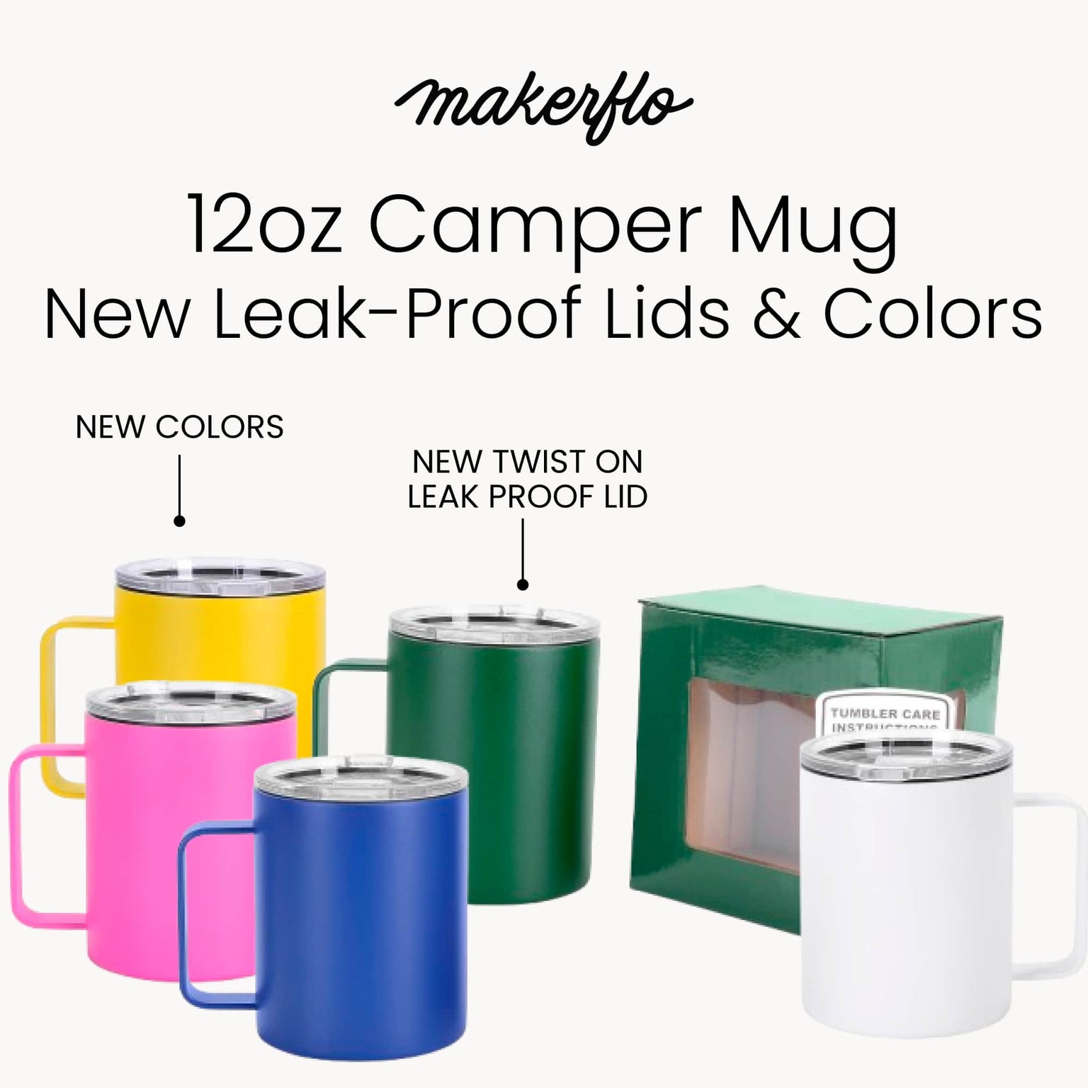 bulk coffee mug, powder coated features