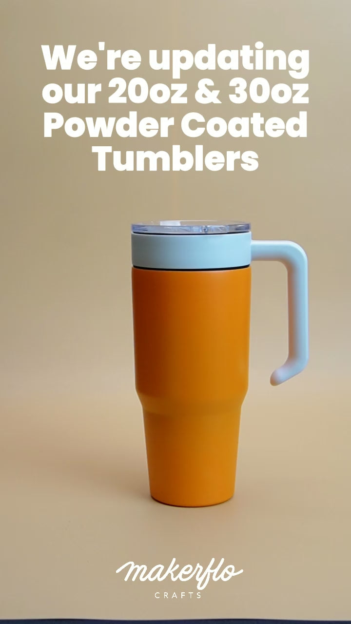 leakproof powder coated 30oz tumbler