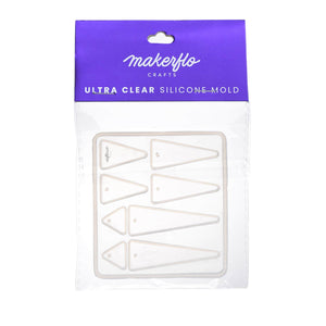 triangle, jewelry resin mold, silicone earring molds