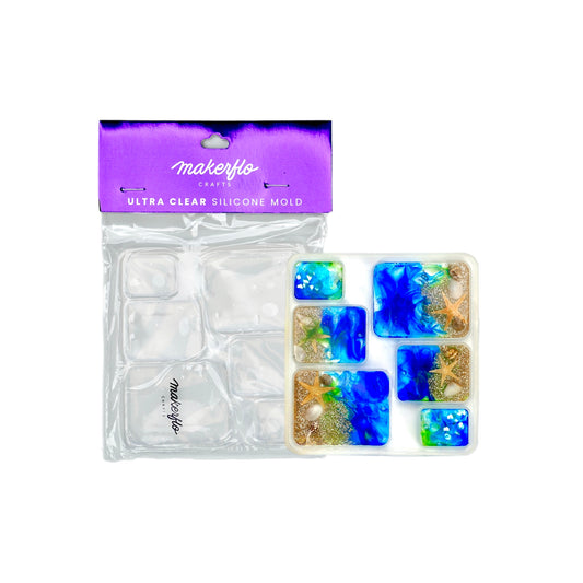 square jewelry resin mold tray for uv resin 