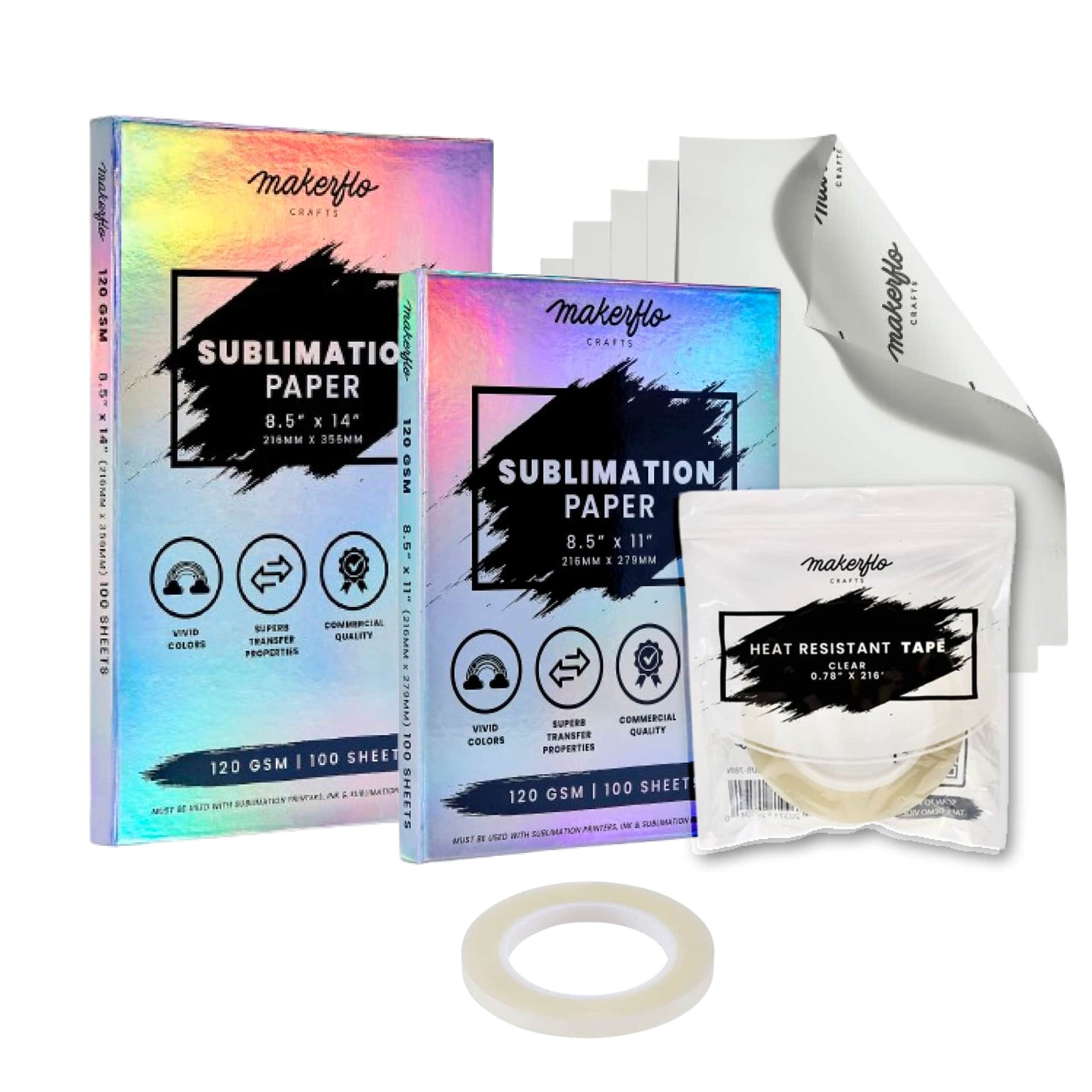sublimation printing paper & heat tape