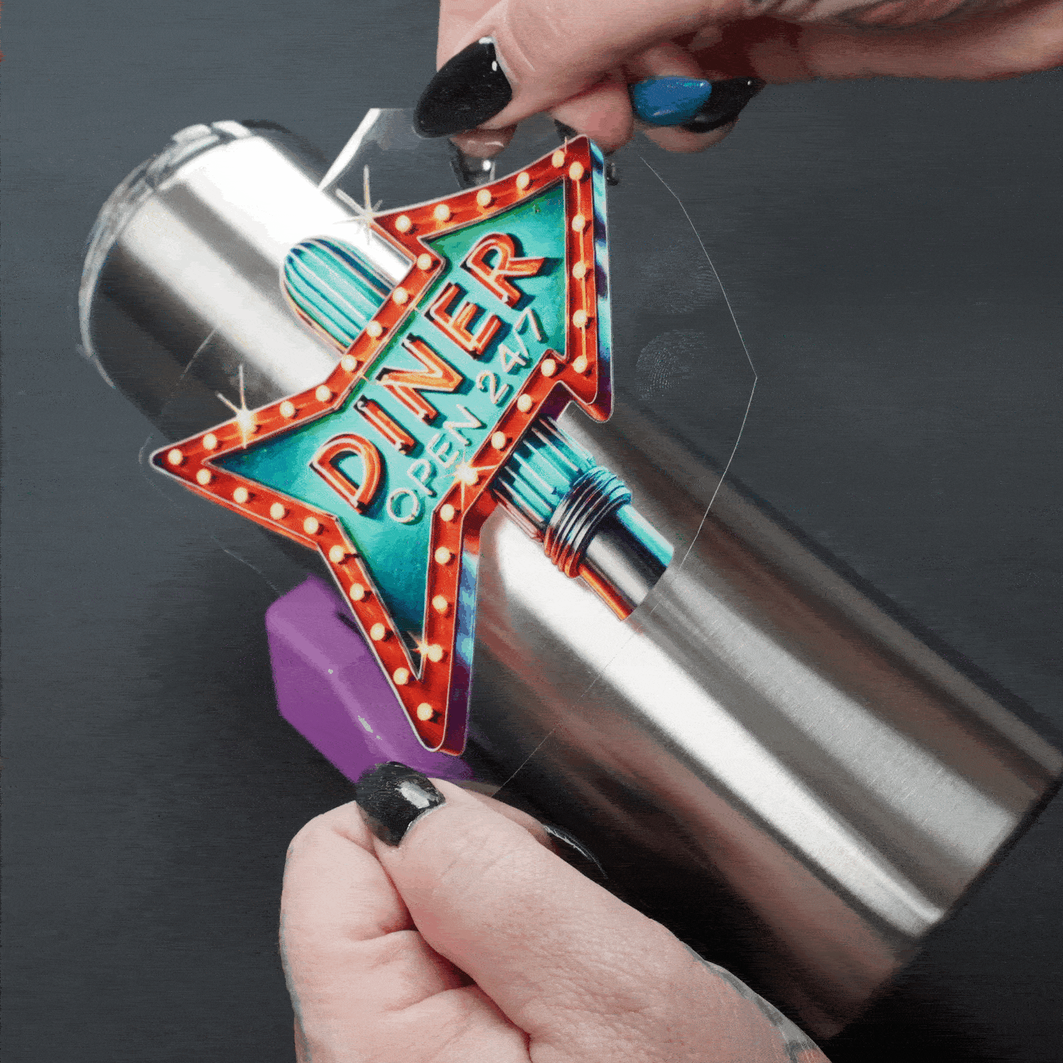 uv dtf stainless steel tumbler customization