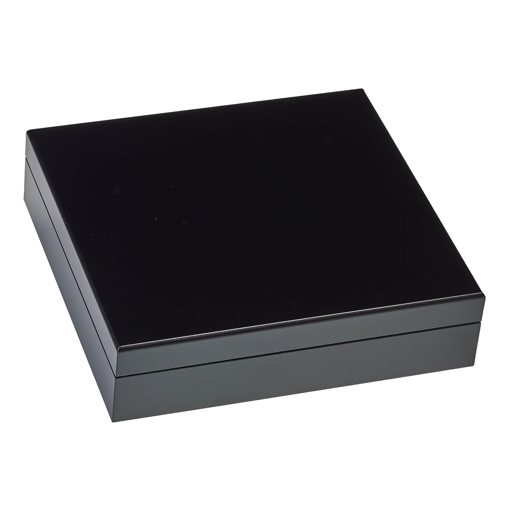 valet box, veneer finish for laser engraving, black