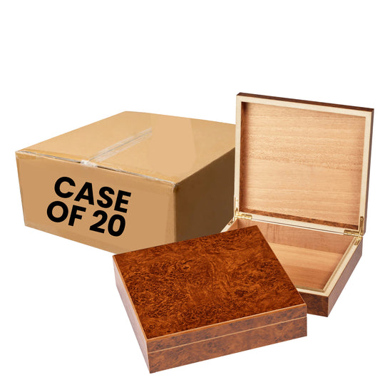 valet box, burl, case 20