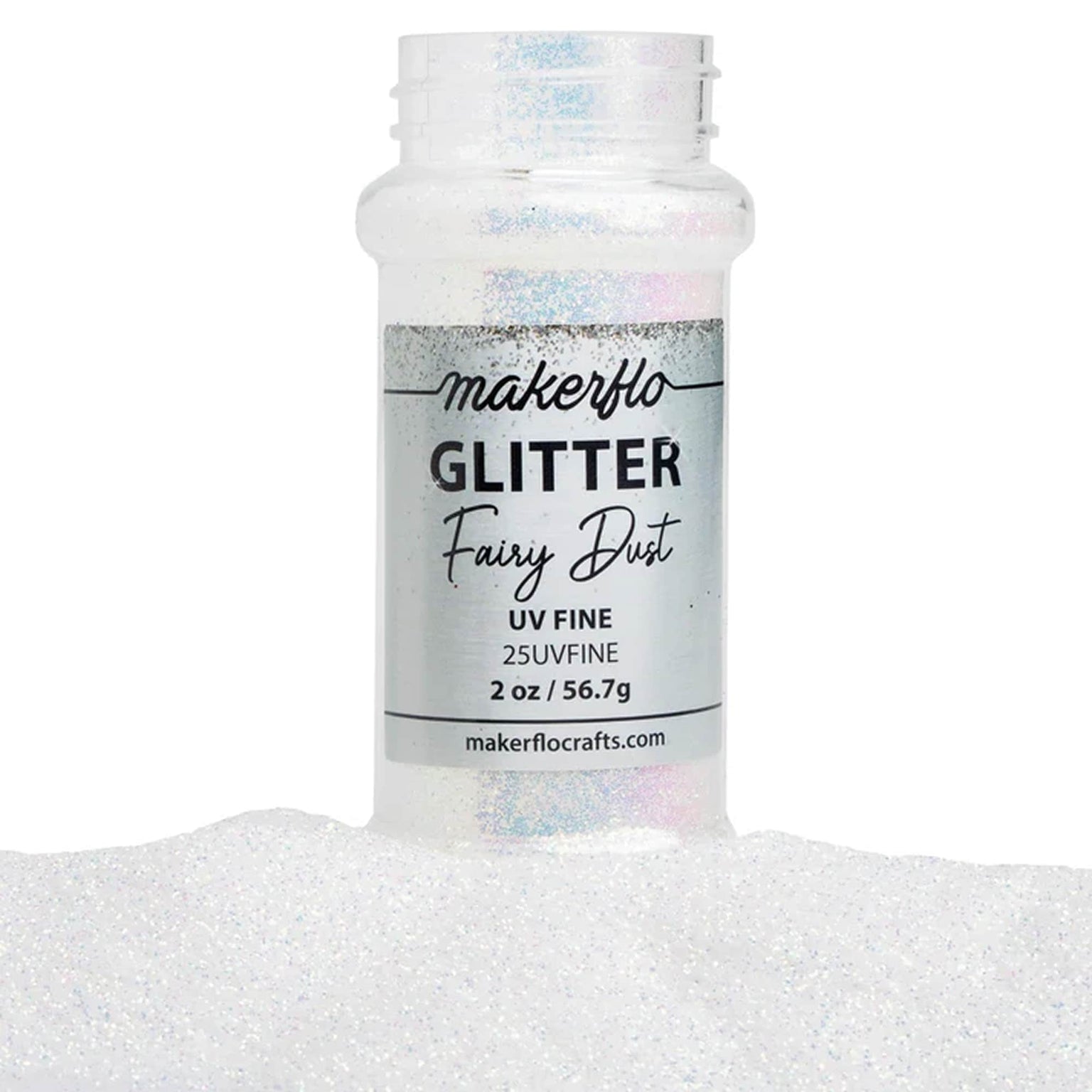 white glitter, uv glitter, fairy dust