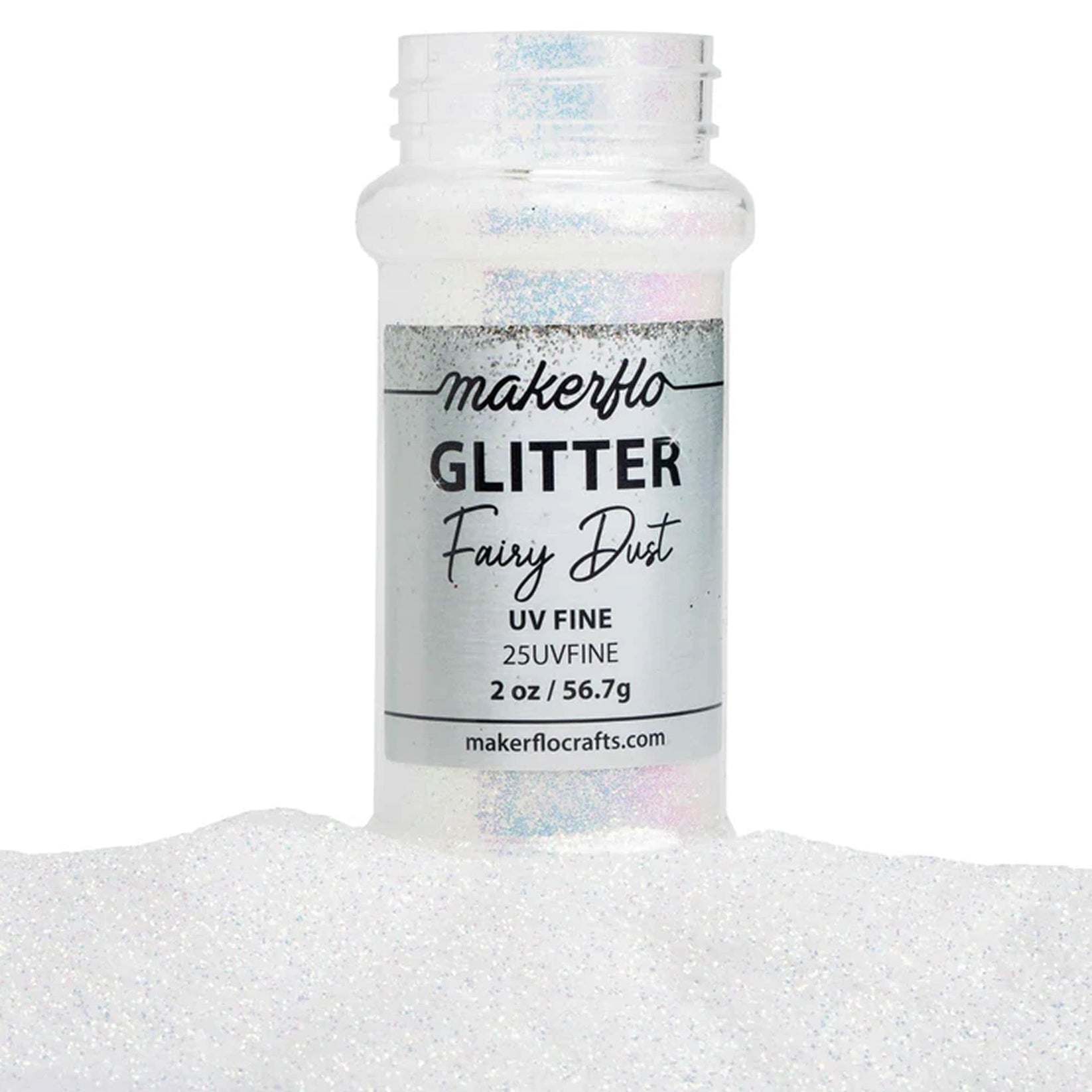 white glitter, uv glitter, fairy dust