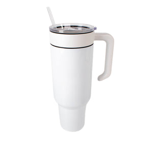 tumbler handle white, on 40oz sublimation tumbler