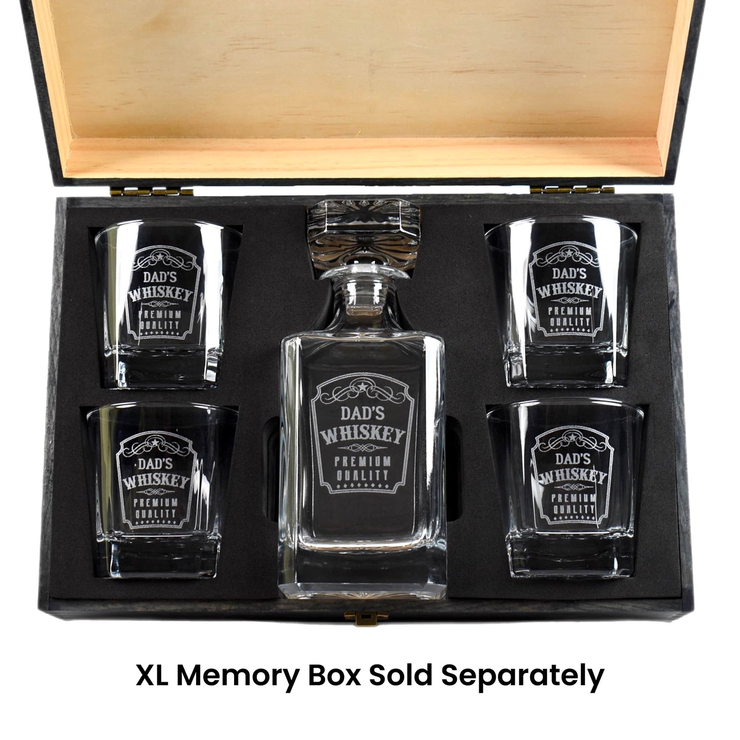4 Glass Decanter Set