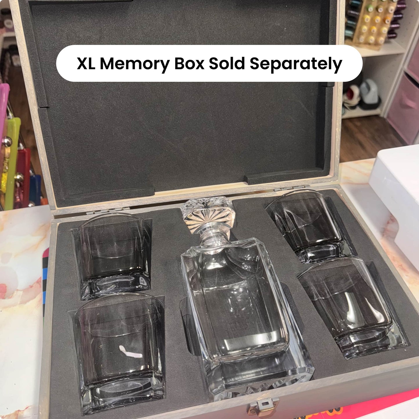 4 Glass Decanter Set