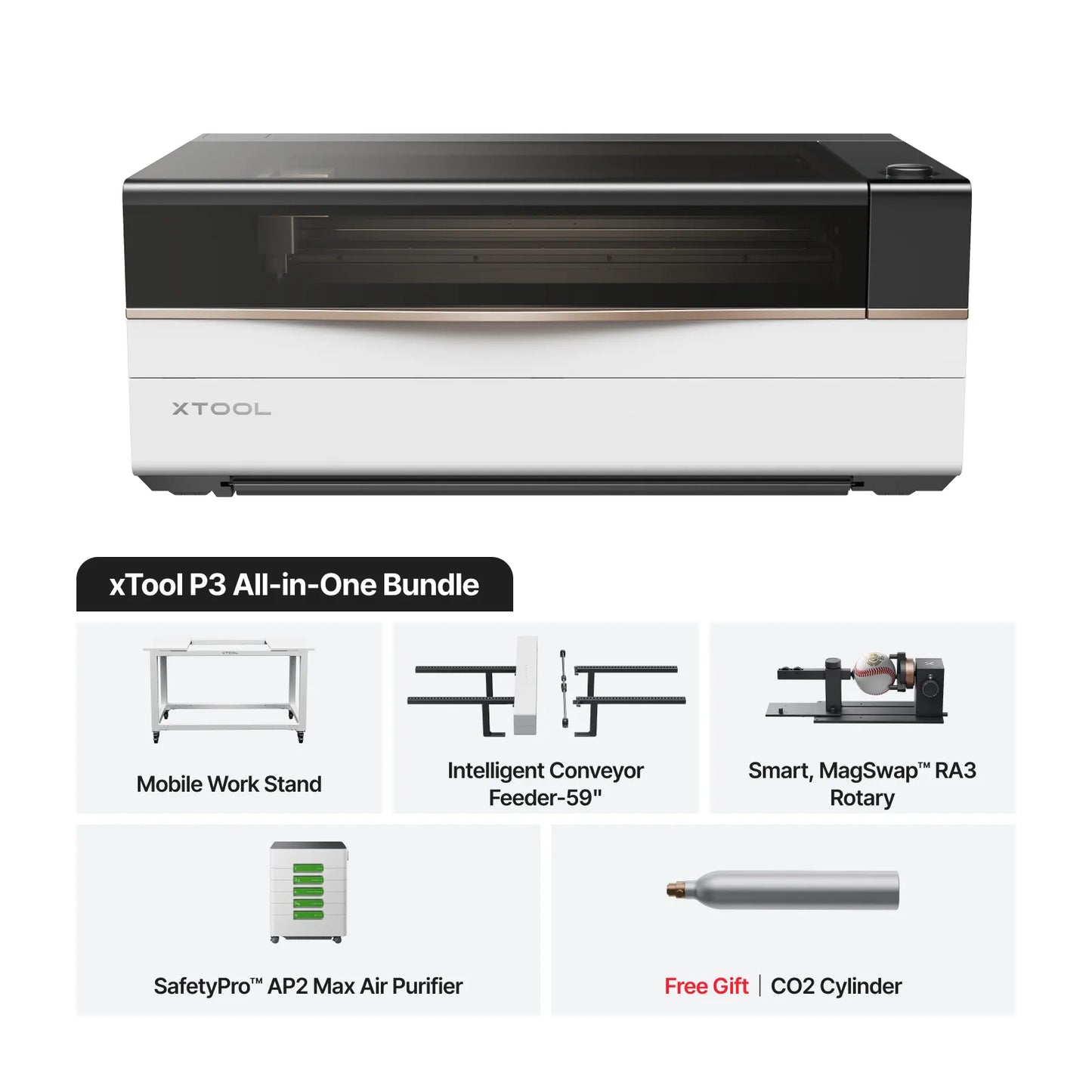 xTool P3 80W CO2 Laser Cutter & Engraver