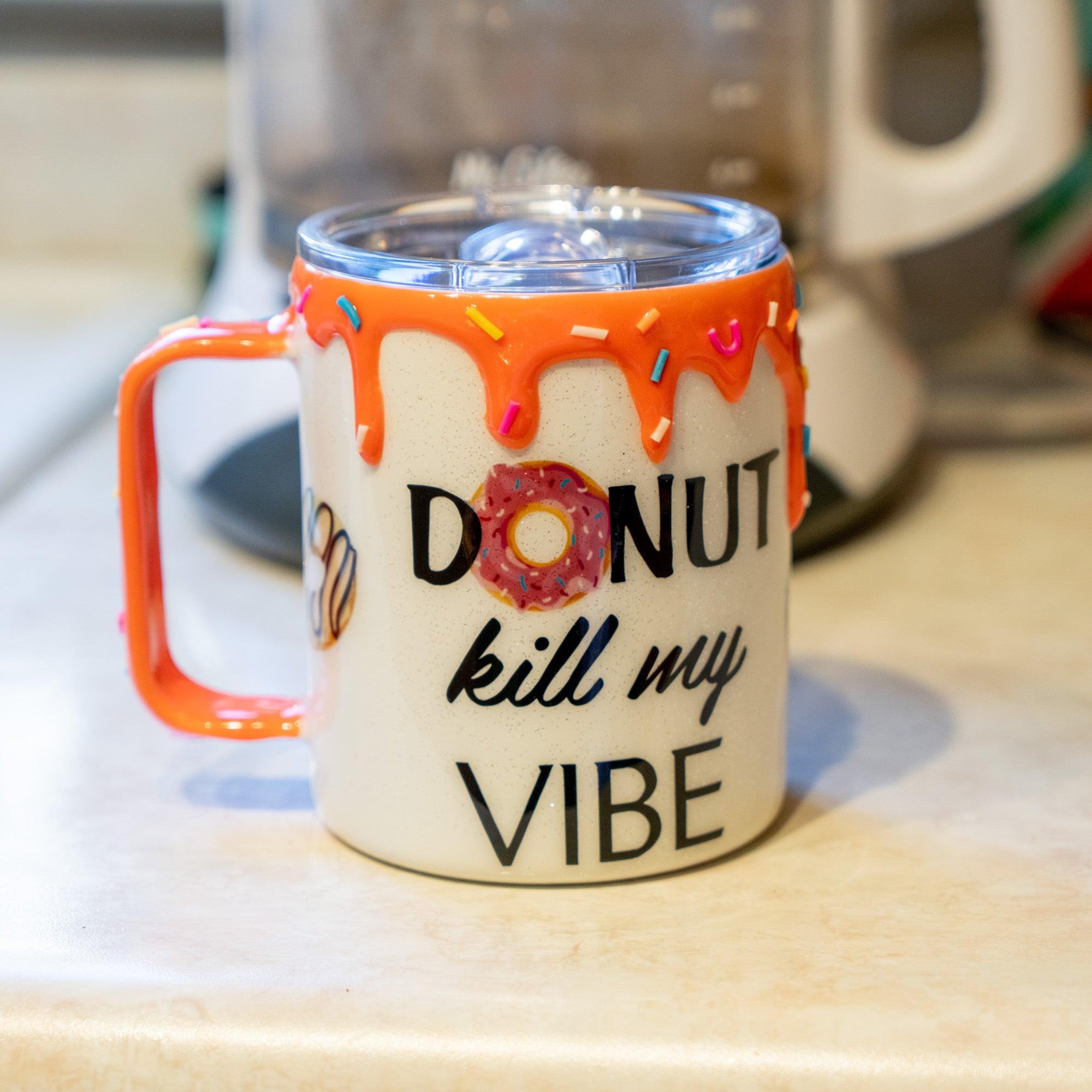 stainless steel mug customized with epoxy