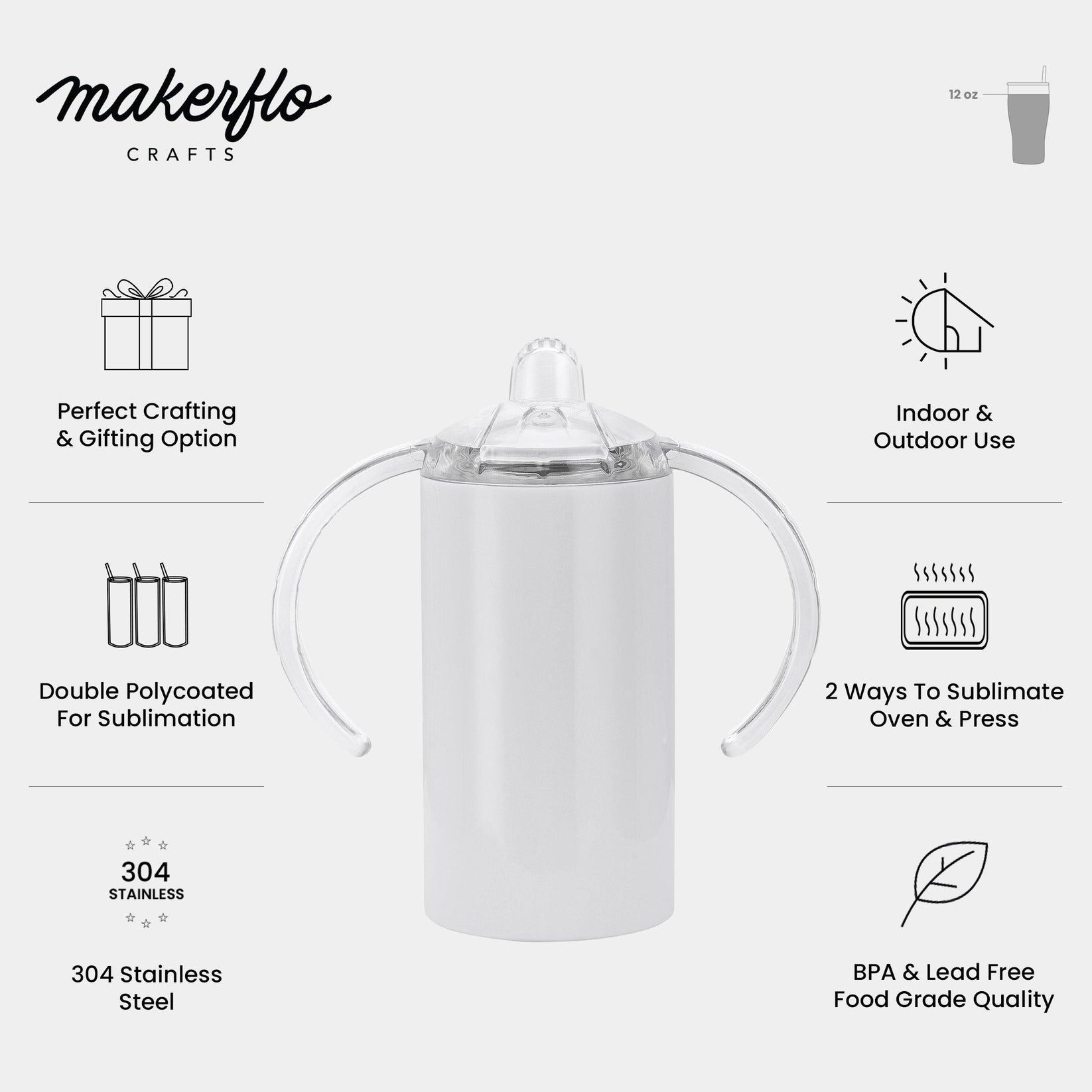 sublimation sippy cup infographic