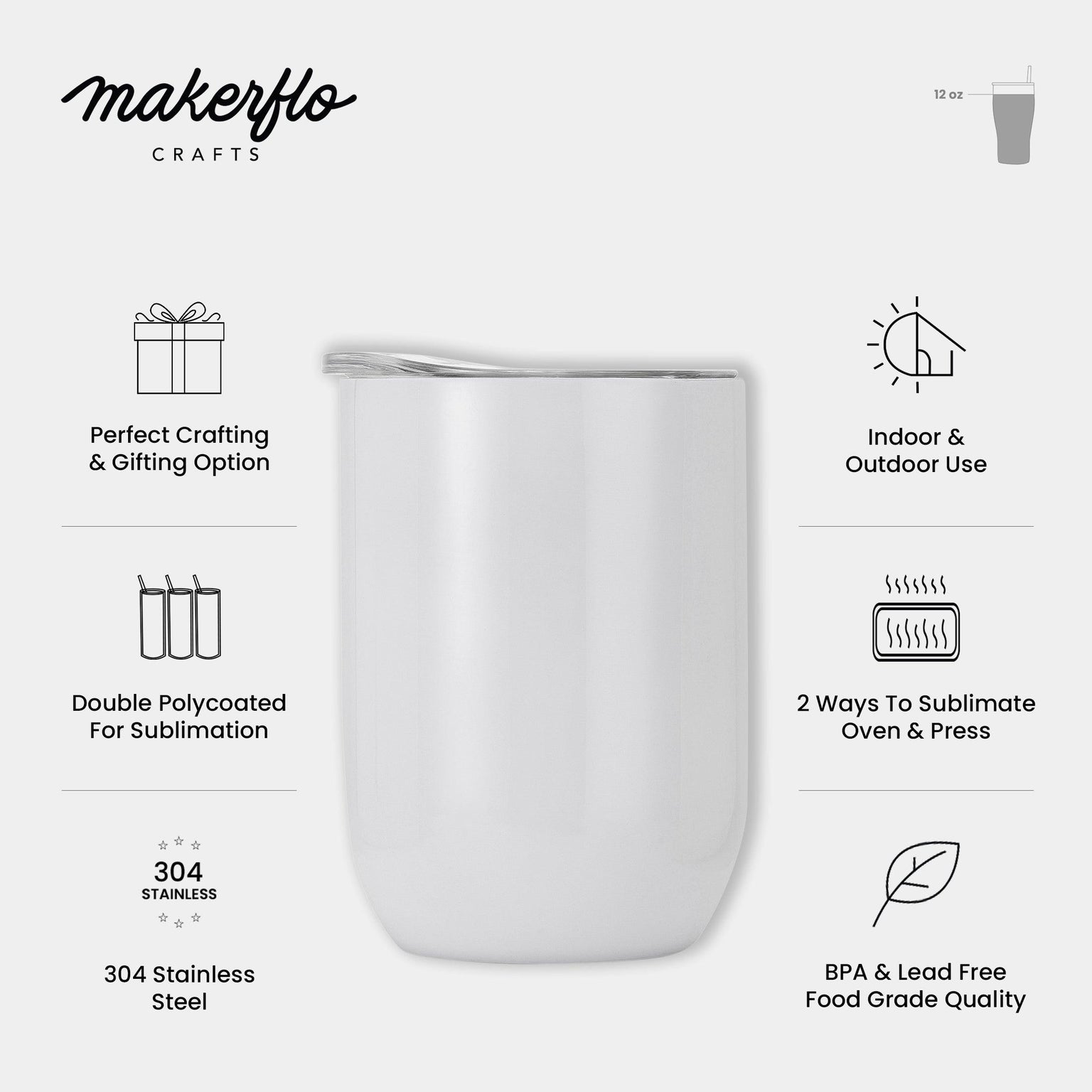 white sublimation wine tumbler benefits