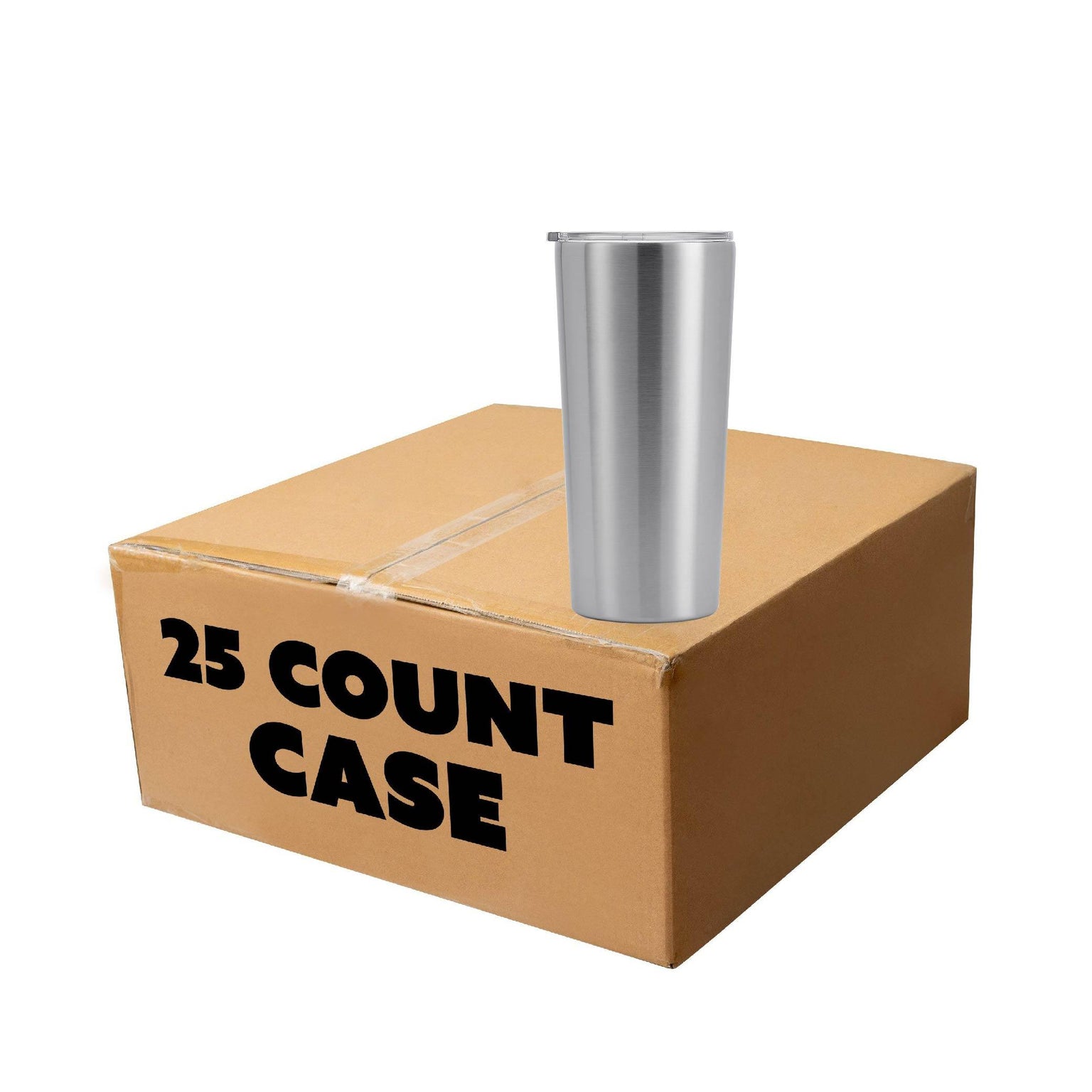 22oz Stainless Steel Tapered Tumbler, case 25