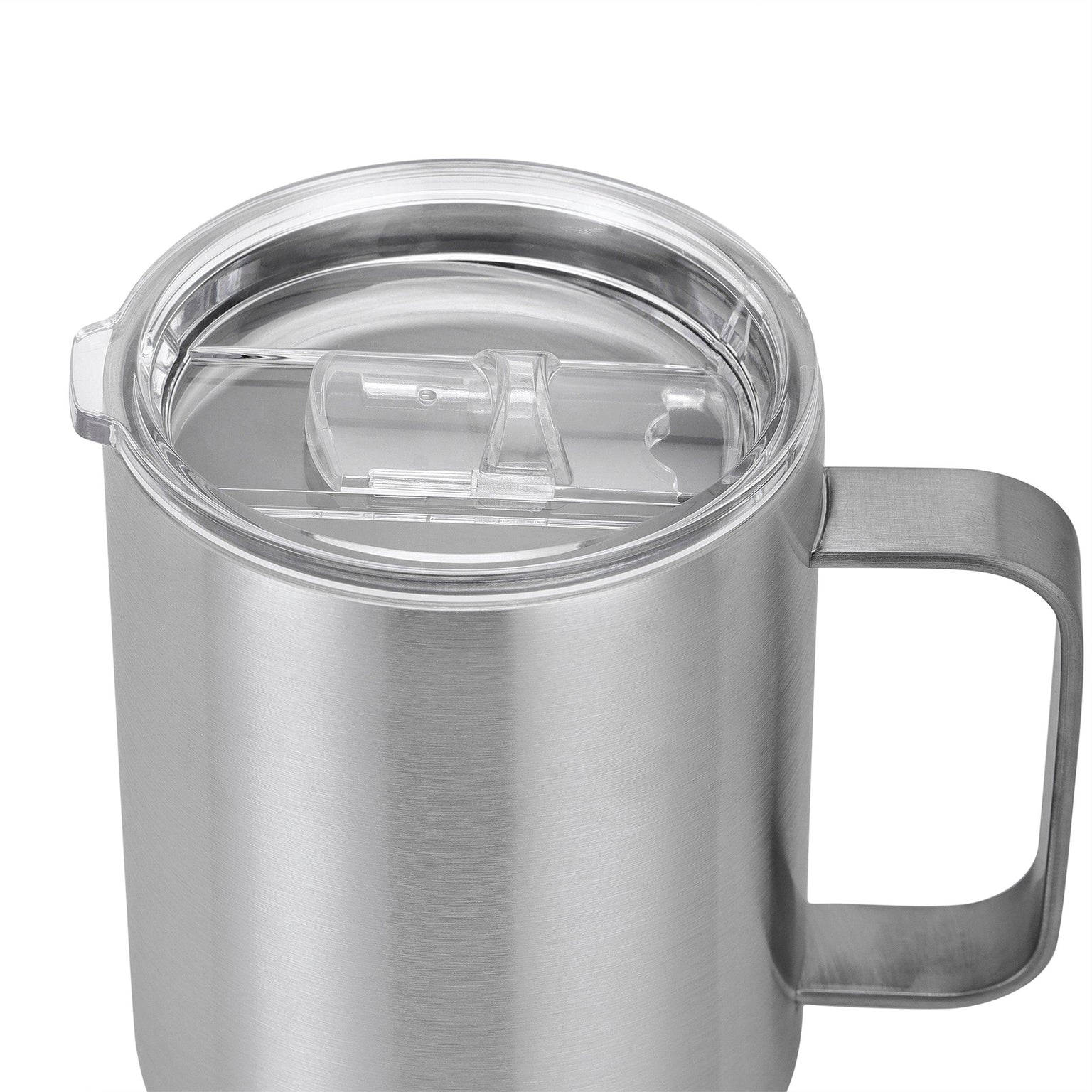 stainless steel mug, 12oz, lid