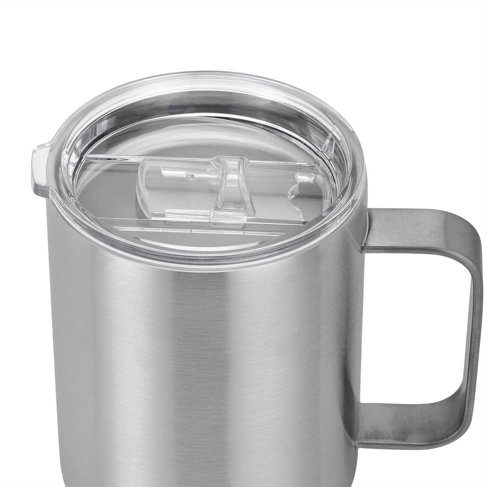 stainless steel mug, 12oz, lid