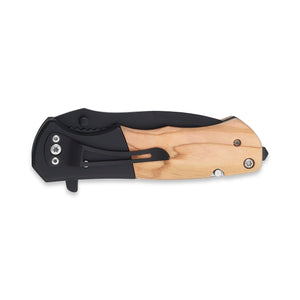 folded pocket knife, with belt clip