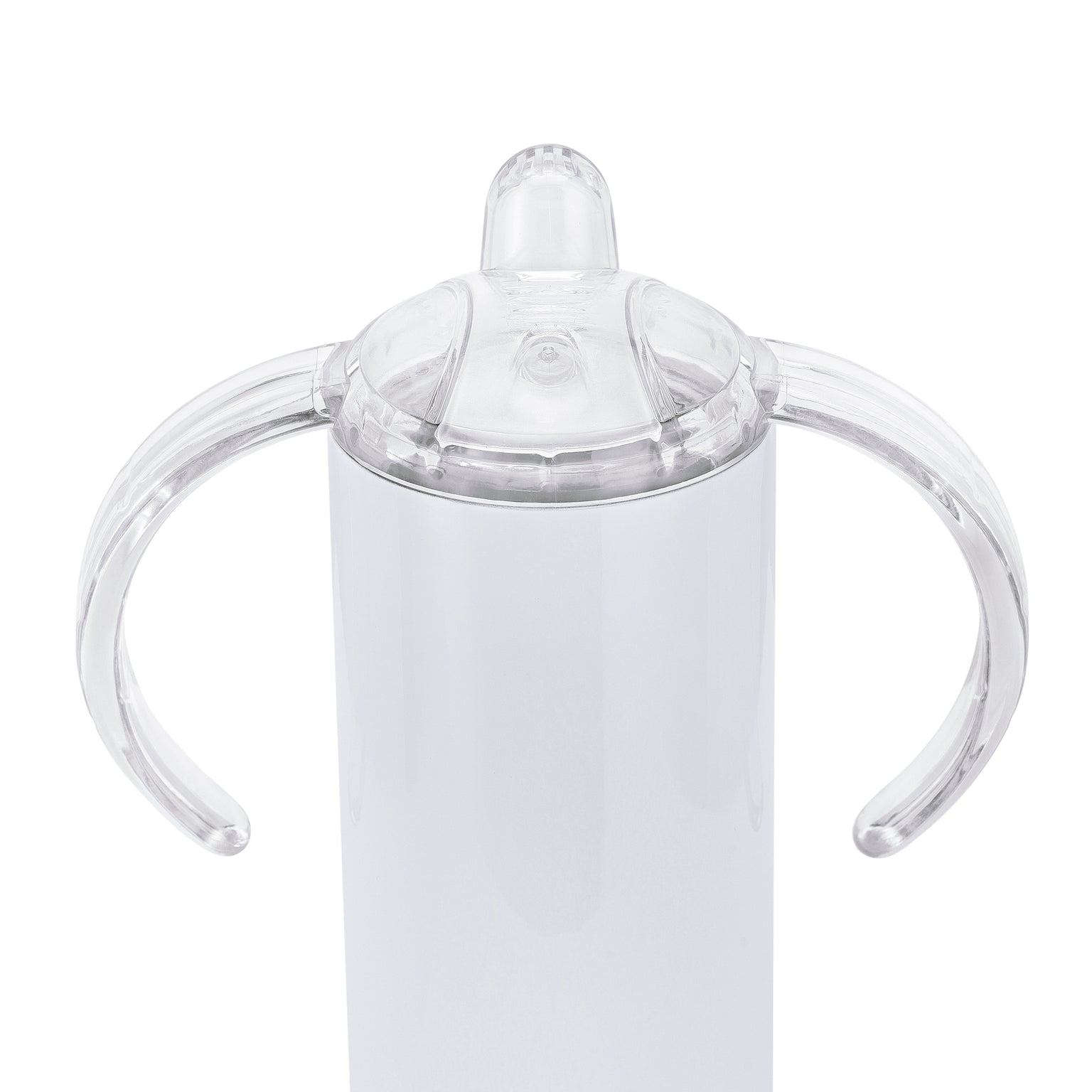 sublimation sippy cup, double sippy handle lid