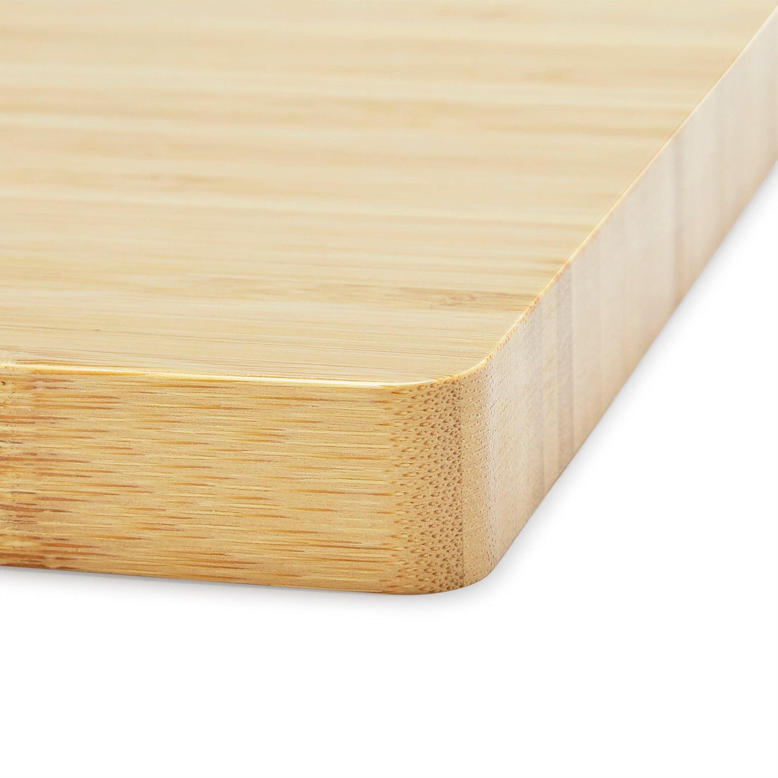 rubberwood cutting board, rounded corner