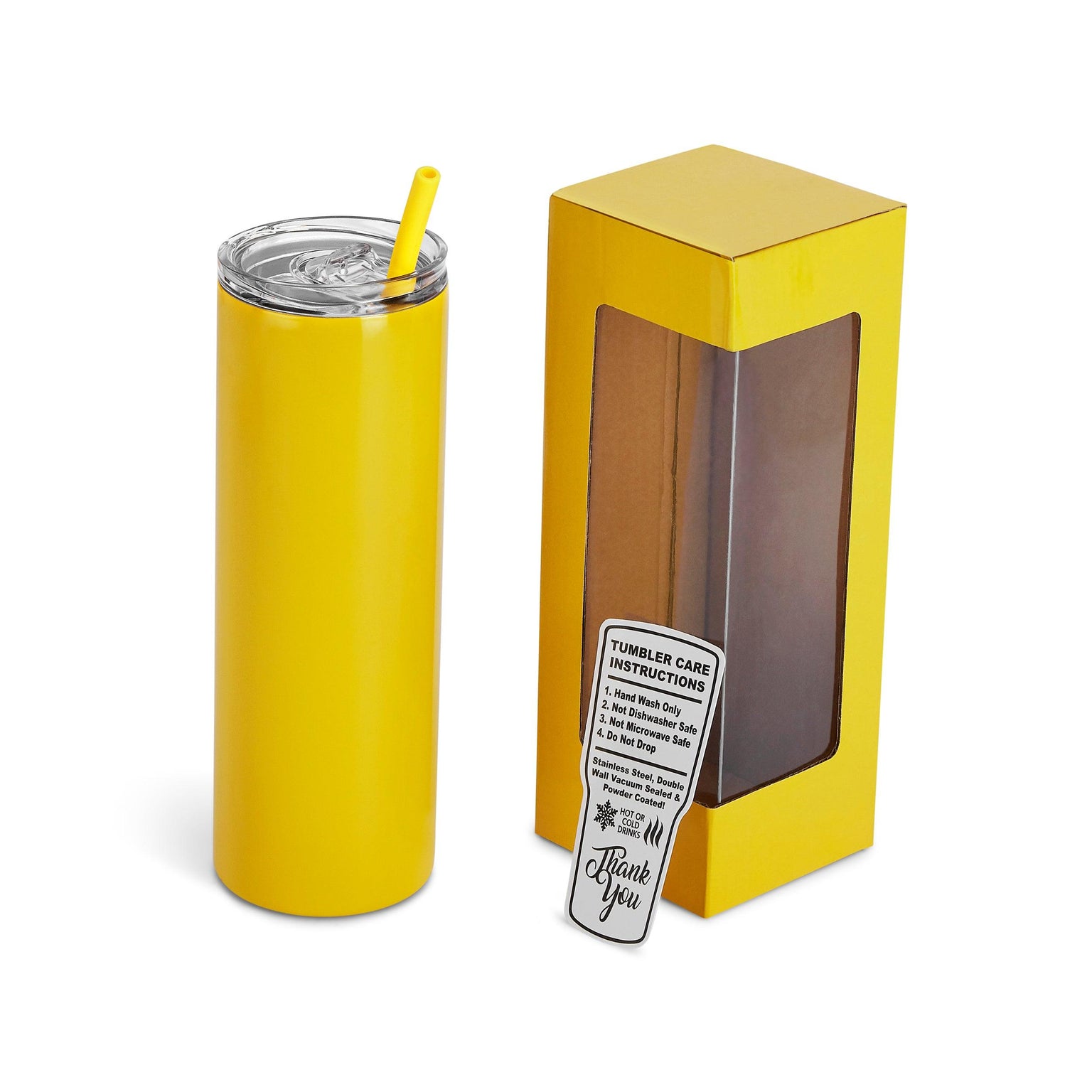 powder coated skinny yellow