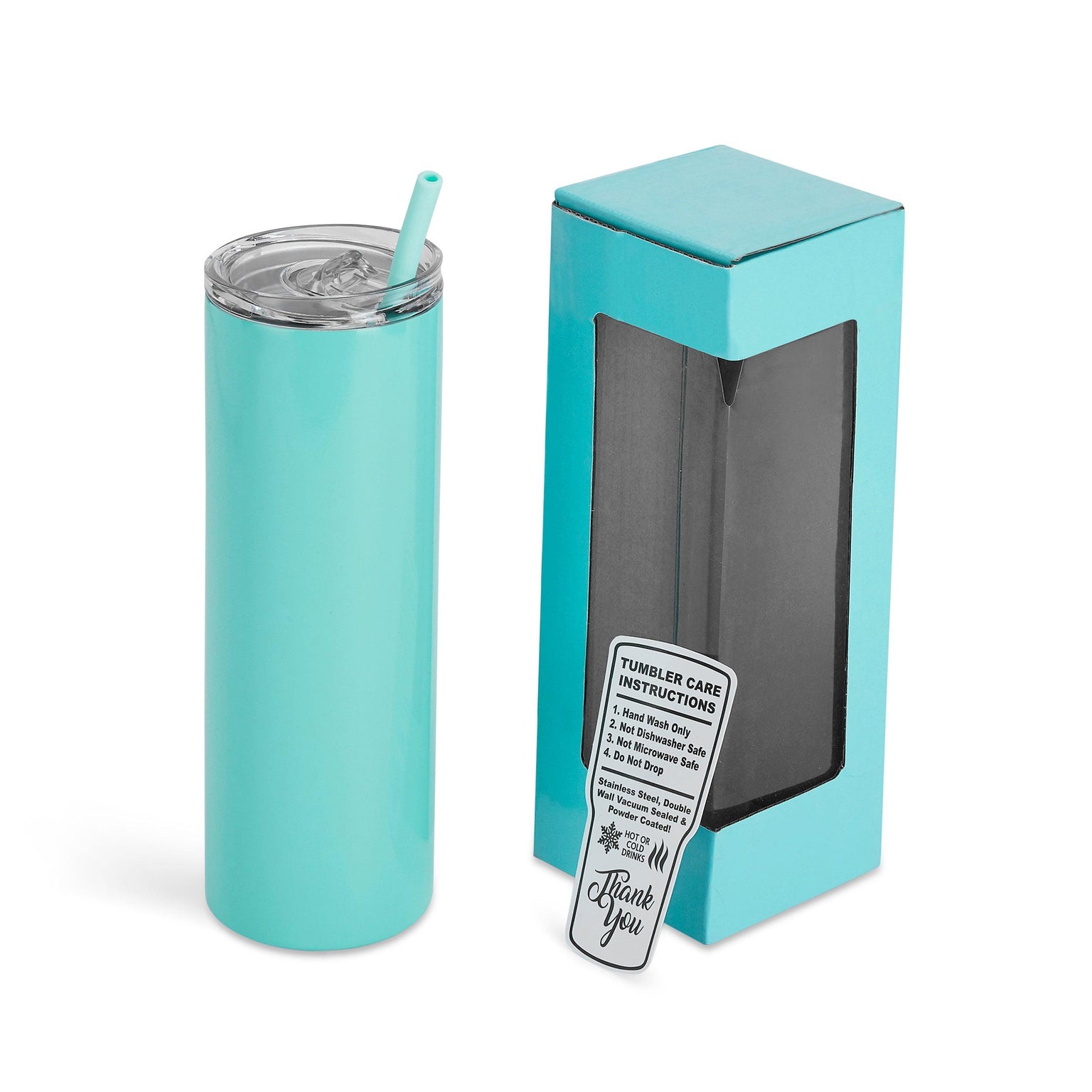 powder coated skinny teal