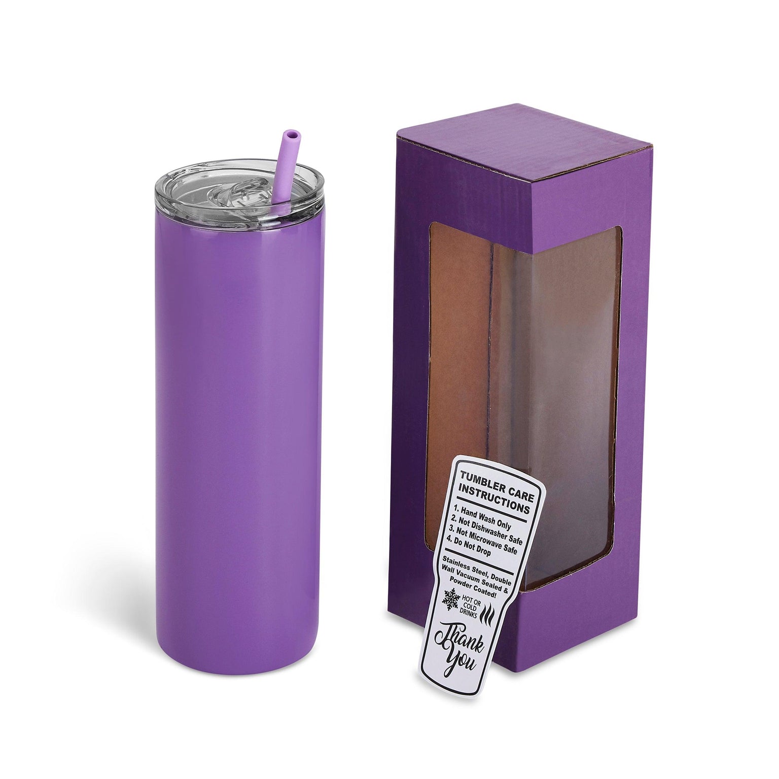 powder coated skinny purple