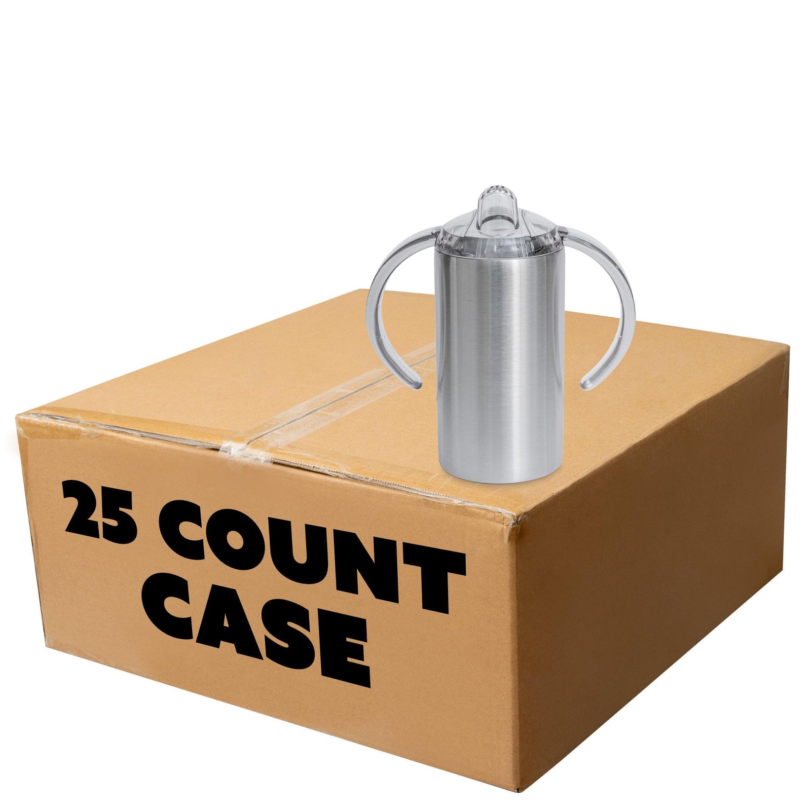12oz Stainless Steel Sippy Cup, case of 25