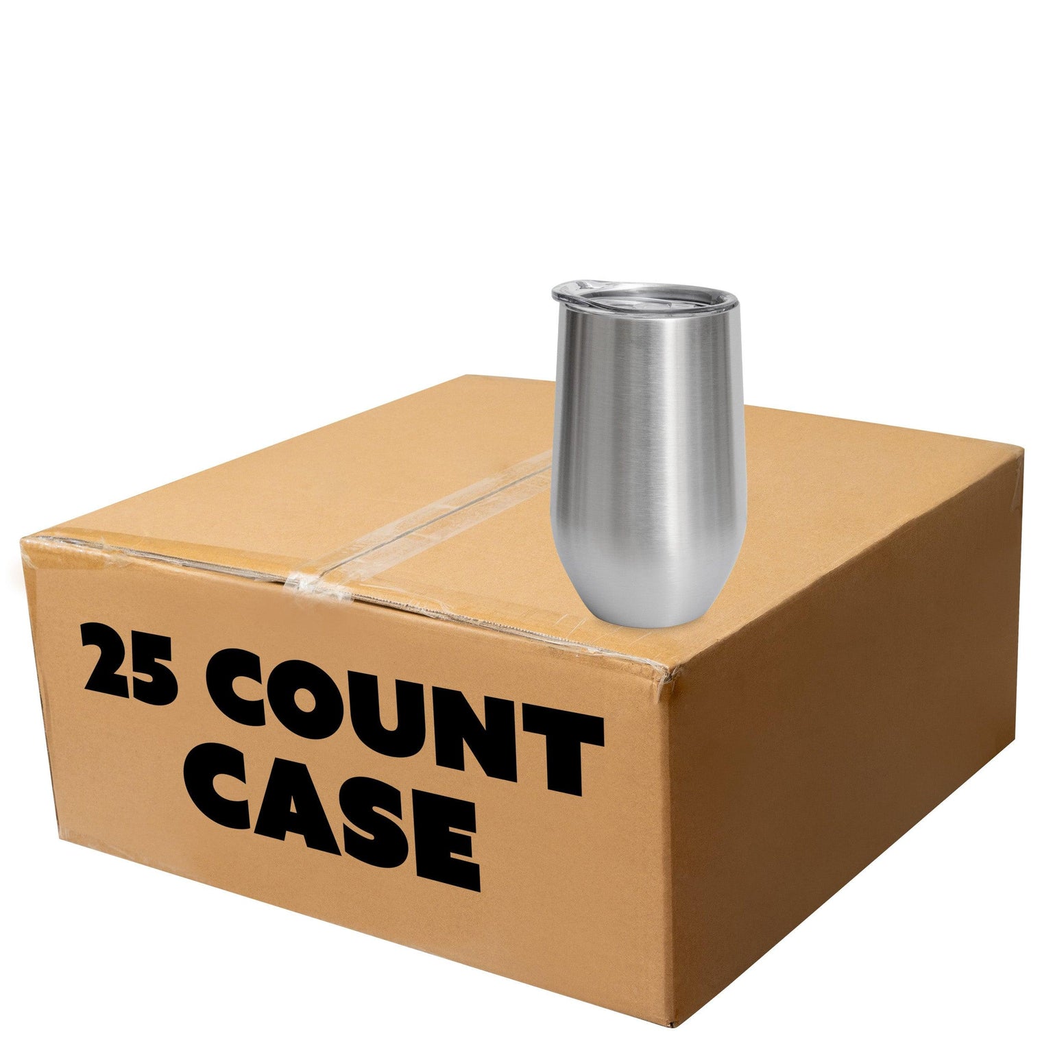 16oz Stainless Steel Wine Cup, case 25