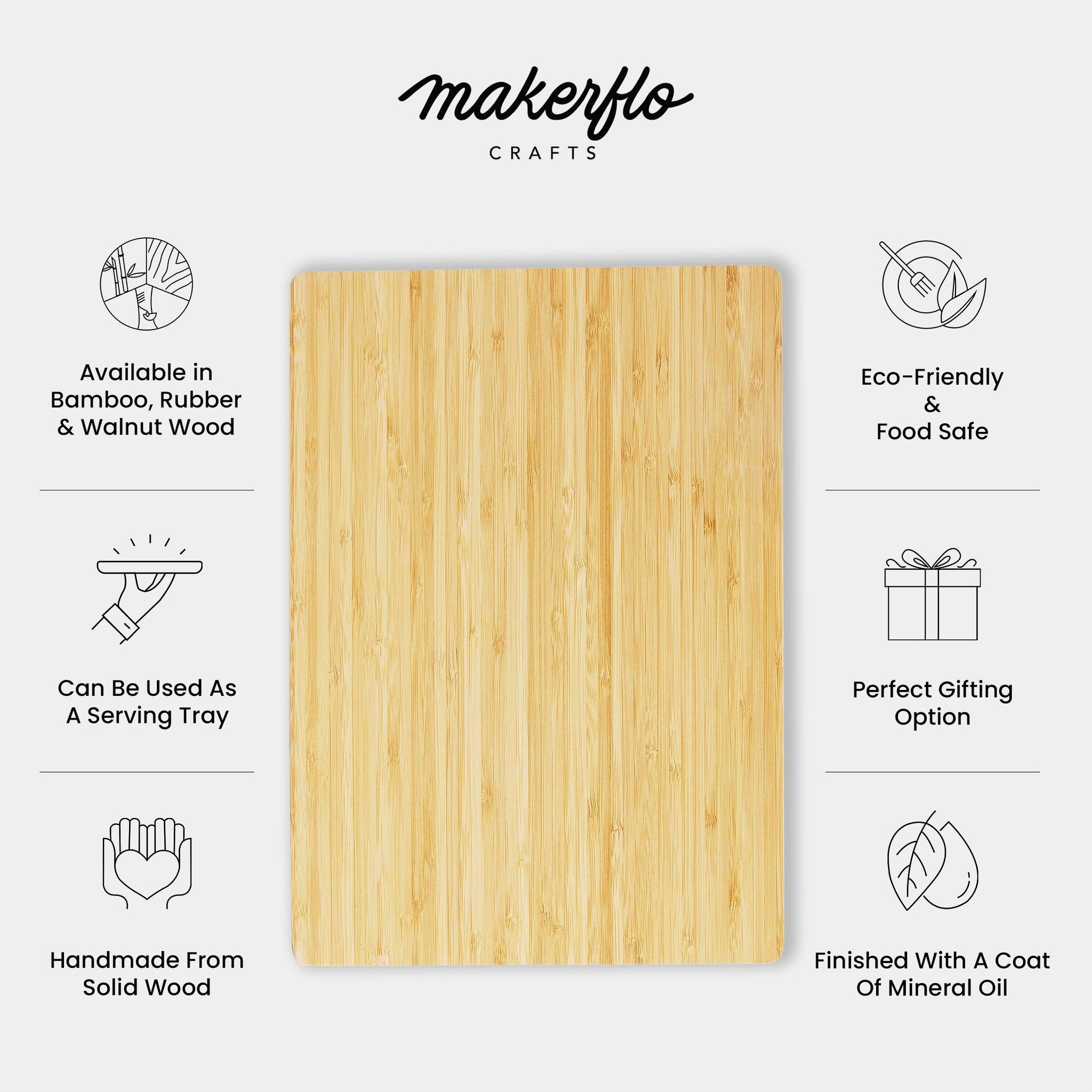 bamboo cutting board wood blank