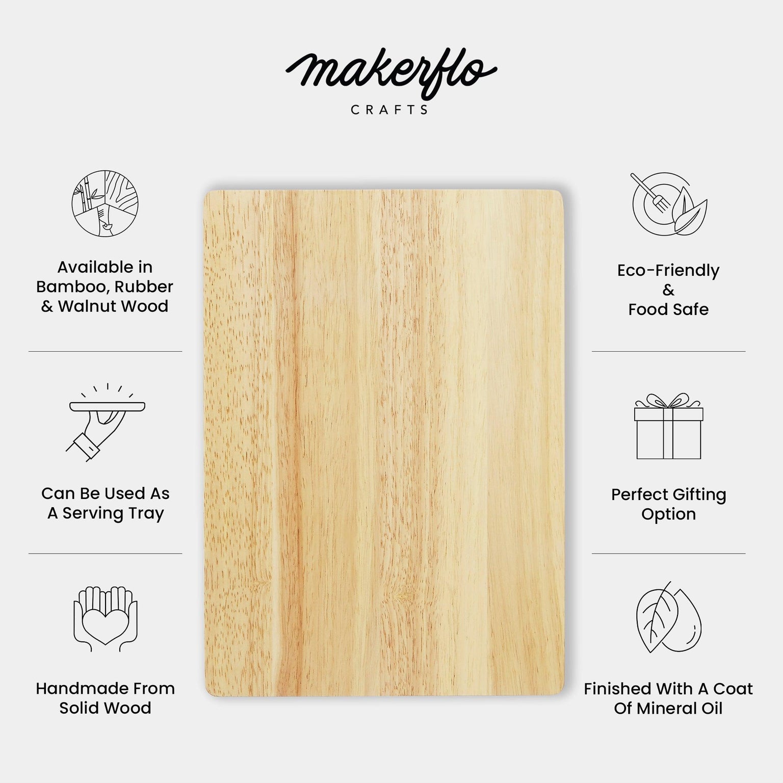 rubberwood cutting board care 