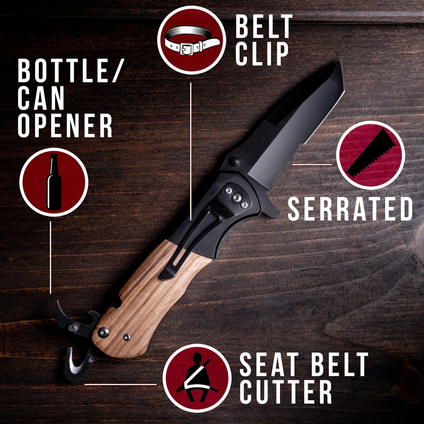 “the beast” pocket knife tools