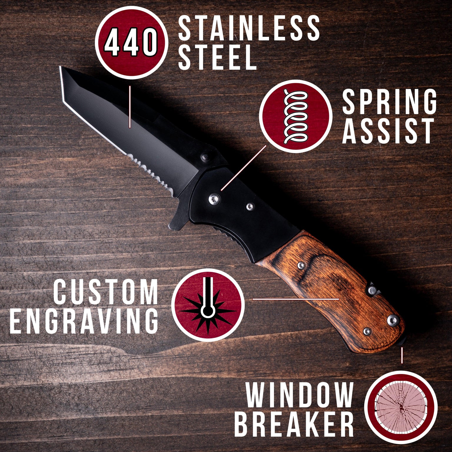 “the beast” pocket knife features
