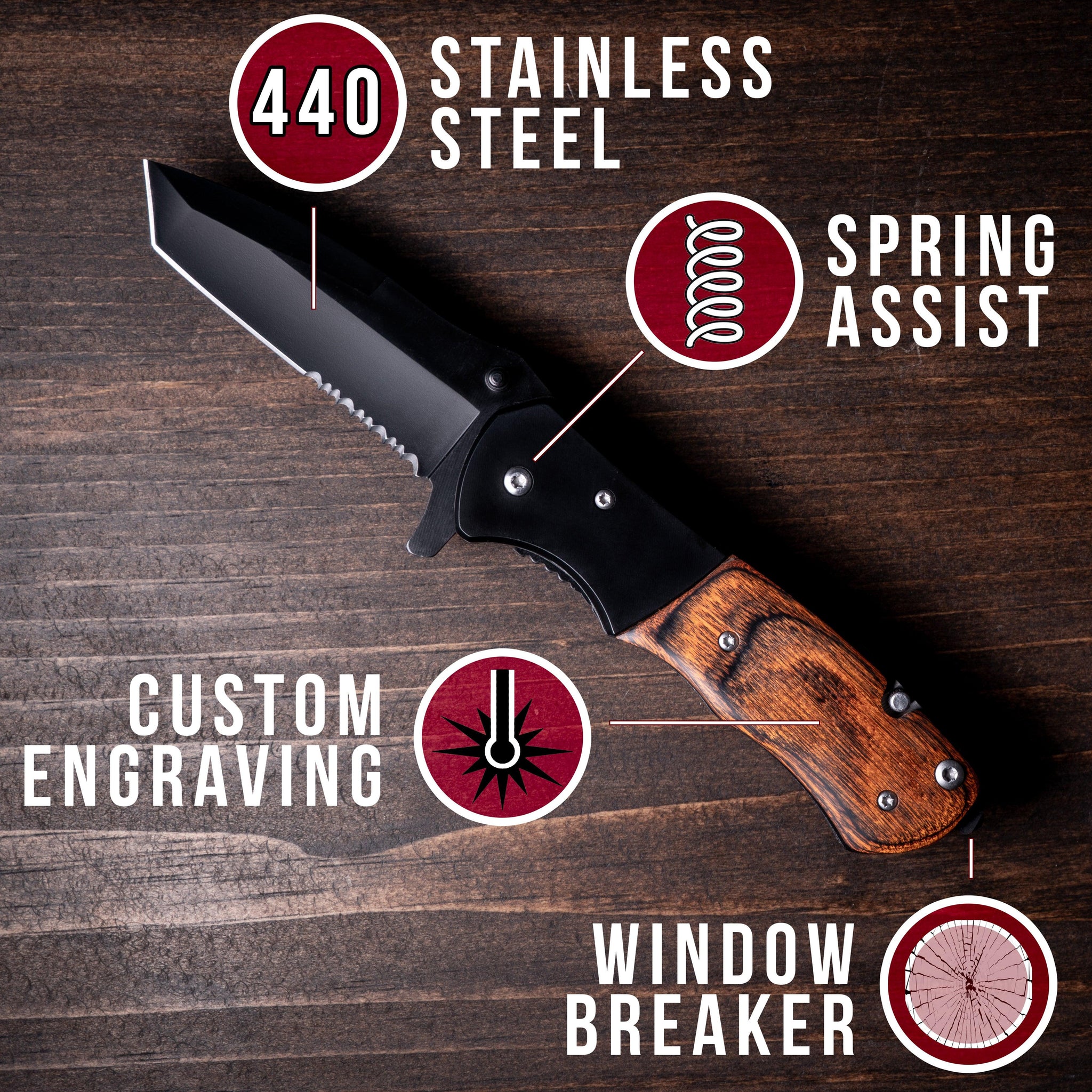 “the beast” pocket knife features