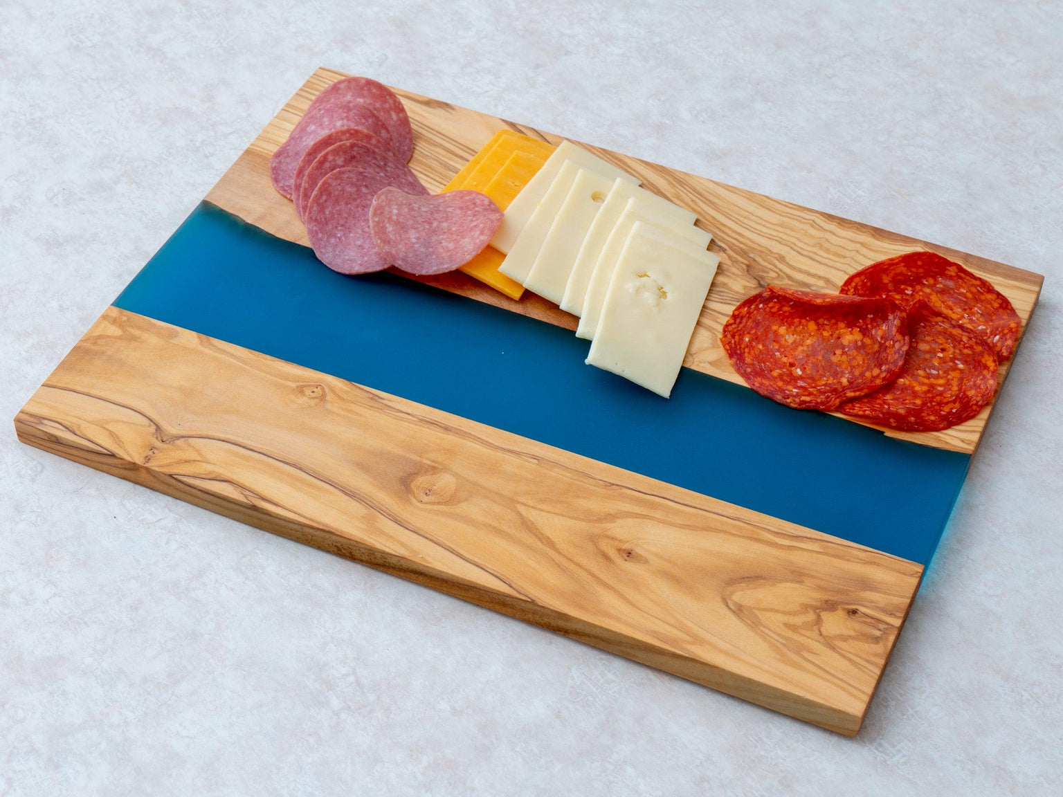 olive wood board, serving