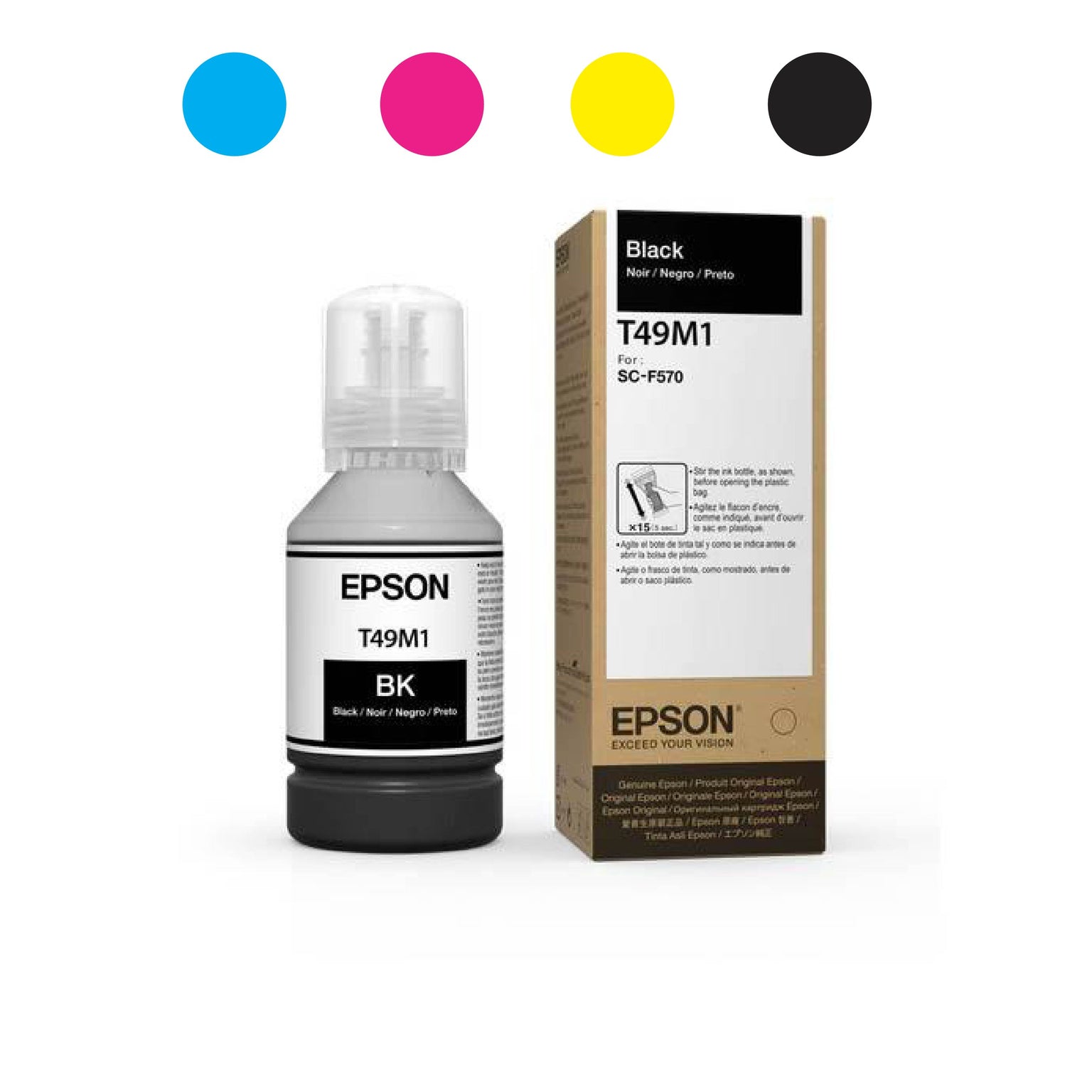 Epson Sublimation Ink for Epson SureColor | 140mL Ink Refill Bottles